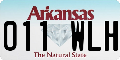 AR license plate 011WLH