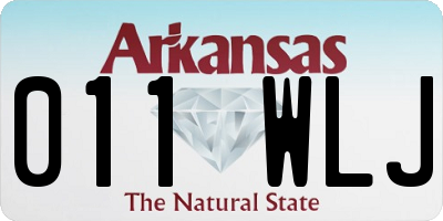 AR license plate 011WLJ