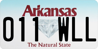 AR license plate 011WLL