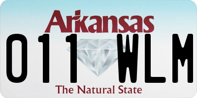 AR license plate 011WLM