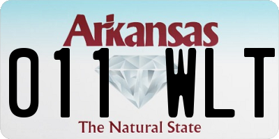 AR license plate 011WLT