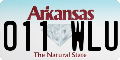 AR license plate 011WLU