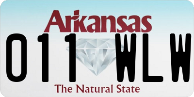 AR license plate 011WLW