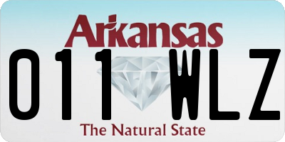 AR license plate 011WLZ