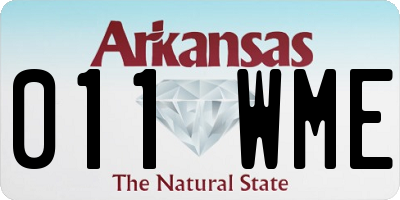 AR license plate 011WME