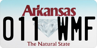 AR license plate 011WMF