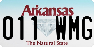 AR license plate 011WMG