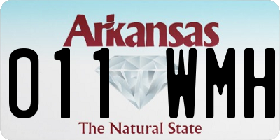 AR license plate 011WMH