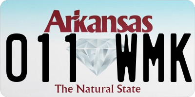 AR license plate 011WMK