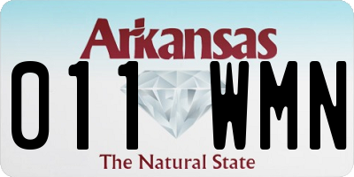 AR license plate 011WMN