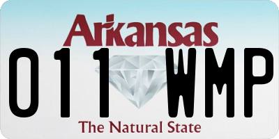 AR license plate 011WMP