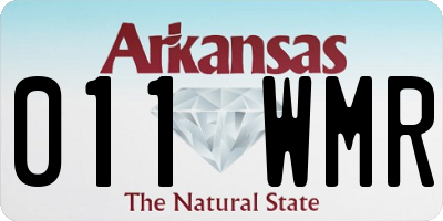 AR license plate 011WMR