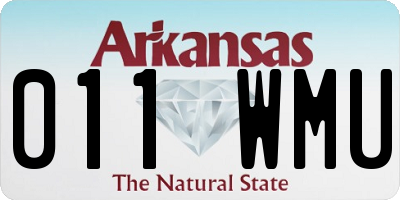 AR license plate 011WMU