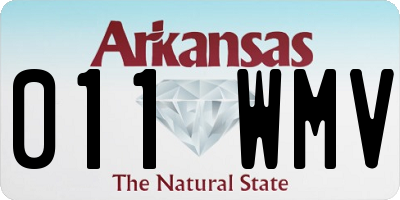 AR license plate 011WMV