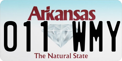 AR license plate 011WMY