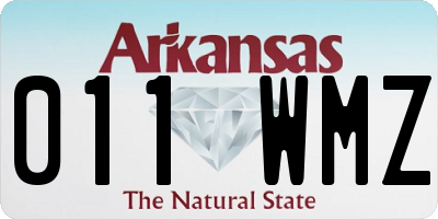 AR license plate 011WMZ