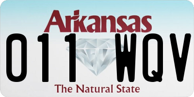 AR license plate 011WQV