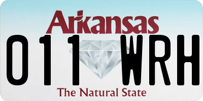 AR license plate 011WRH