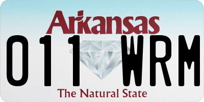 AR license plate 011WRM