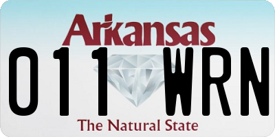 AR license plate 011WRN