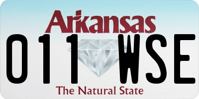 AR license plate 011WSE