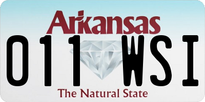 AR license plate 011WSI