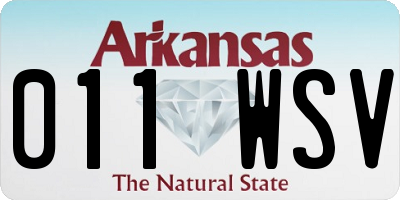 AR license plate 011WSV