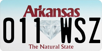 AR license plate 011WSZ