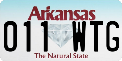 AR license plate 011WTG