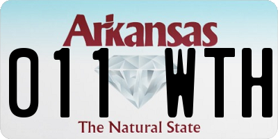 AR license plate 011WTH