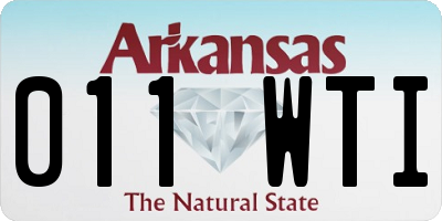 AR license plate 011WTI