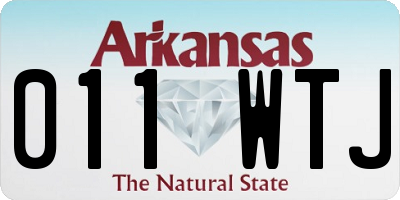 AR license plate 011WTJ