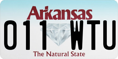 AR license plate 011WTU