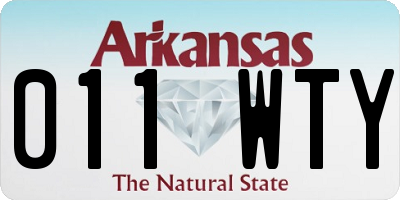 AR license plate 011WTY