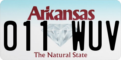 AR license plate 011WUV