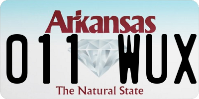 AR license plate 011WUX