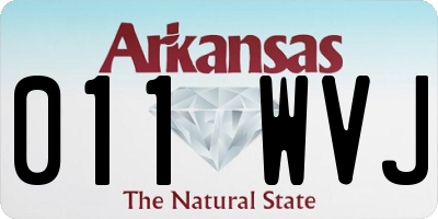 AR license plate 011WVJ