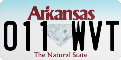 AR license plate 011WVT