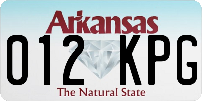 AR license plate 012KPG