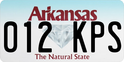 AR license plate 012KPS