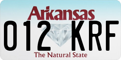 AR license plate 012KRF