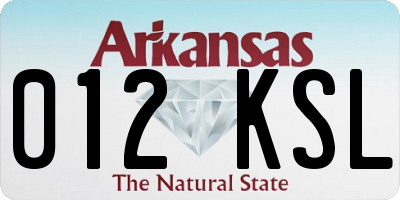 AR license plate 012KSL