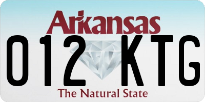 AR license plate 012KTG