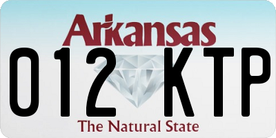 AR license plate 012KTP