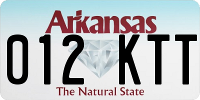 AR license plate 012KTT