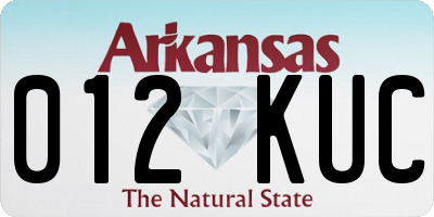 AR license plate 012KUC