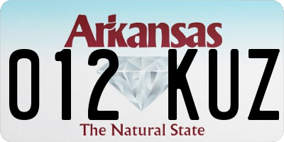 AR license plate 012KUZ