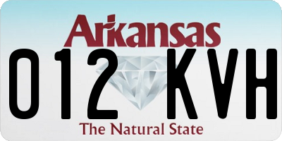 AR license plate 012KVH