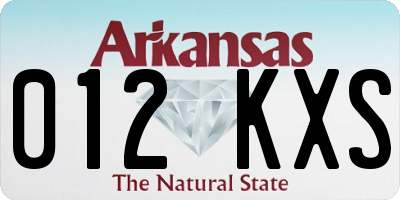 AR license plate 012KXS