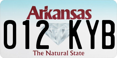 AR license plate 012KYB
